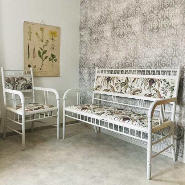 muurame restaurerad entisöinti soffa stol sohva tuoli vintage patina